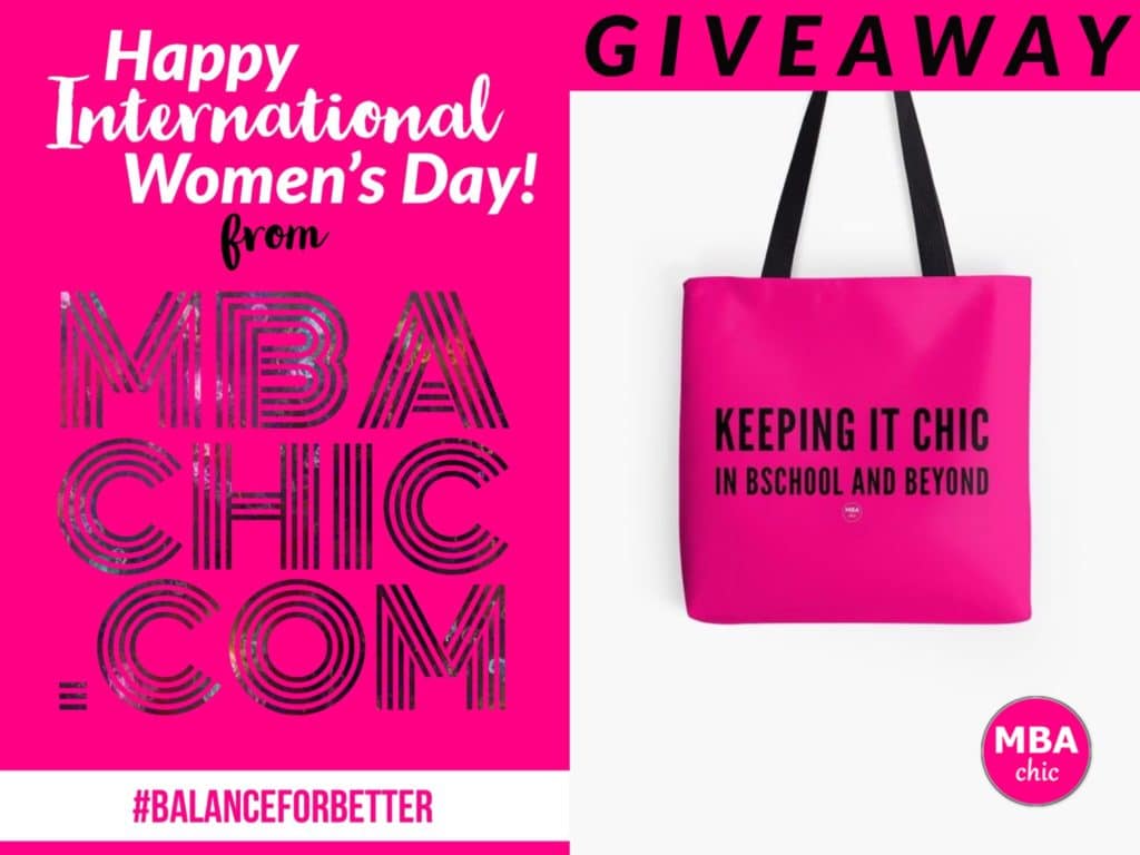 MBAchic IWD 1,000 Follower Giveaway Tote