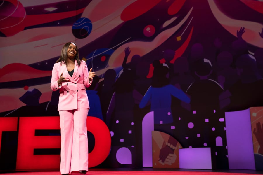 TED Talks Brittany Packnett speaks at TED2019: Bigger Than Us. April 15 - 19, 2019, Vancouver, BC, Canada. Photo: Bret Hartman / TED