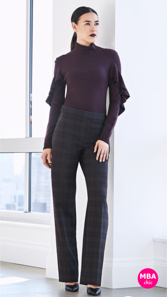 Elie Tahari Fall 2019 Plum Top