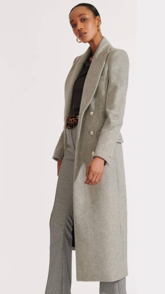 VERONICA BEARD long grey coat