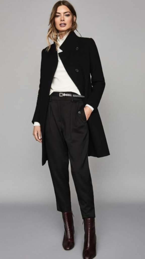 REISS high collar wool coat