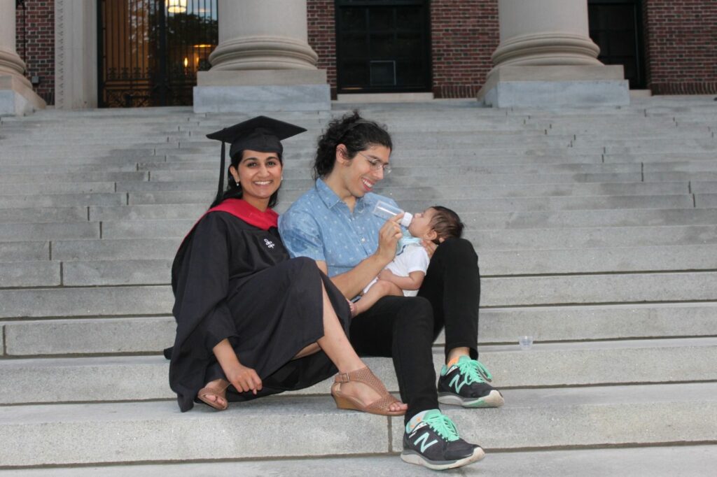 Riana Shah and family graduation